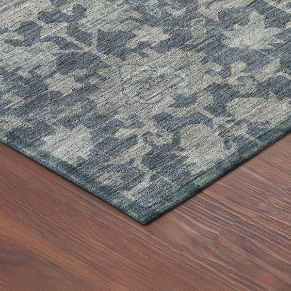 Chantille Machine Washable Indoor/Outdoor Abstract ACN2358 Denim 3 ft. x 4 ft. Area Rug