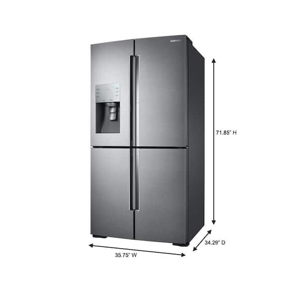 Samsung 28 Cu Ft 4 Door Flex French Door Refrigerator In Stainless Steel Rf28k9380sr The Home Depot