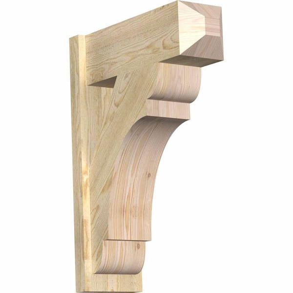 Ekena Millwork 8 in. x 30 in. x 22 in. Olympic Craftsman Rough Sawn Douglas Fir Outlooker