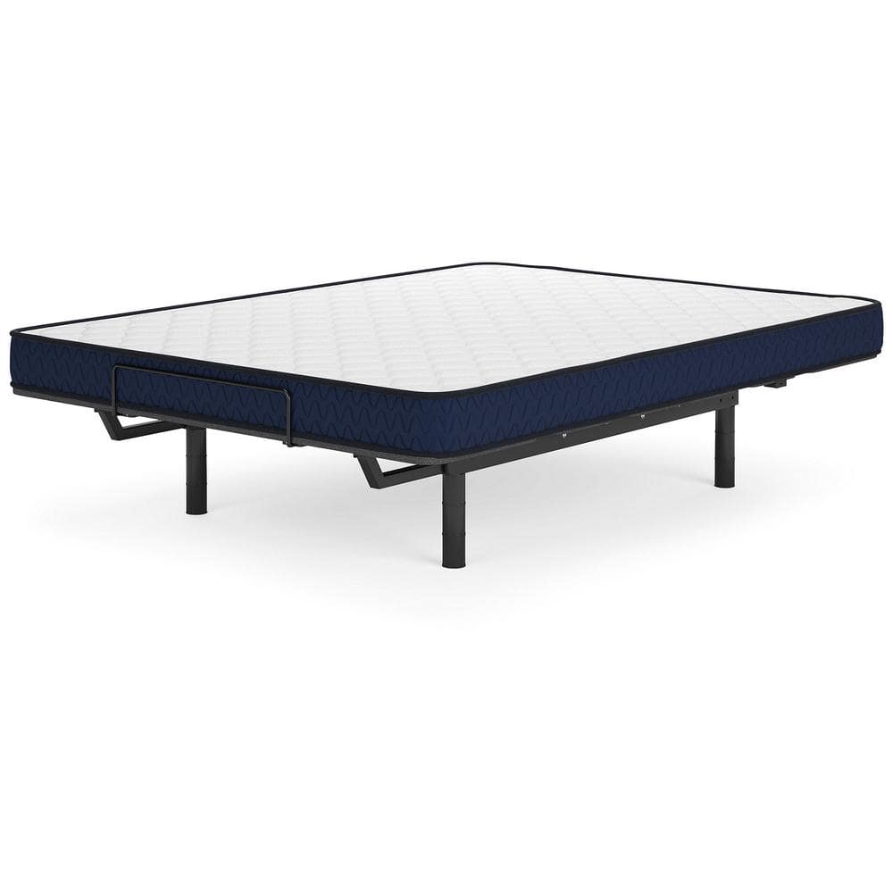 Full Size White Firm Foam Mattress with Quilted Cover