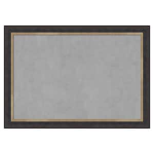 Hammered Charcoal Tan 41 in. x 29 in. Magnetic Board, Memo Board