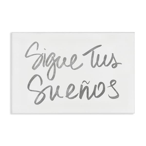 Stupell Industries Follow Your Dreams by SD Graphics Studio Gallery Wrapped Unframed Typography Graphic Art Print 24 in. x 36 in.