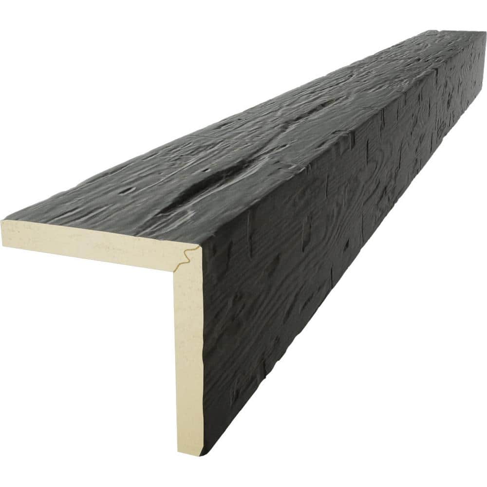 Hand Hewn Timberthane Faux Wood L-Beam in Slate Finish
