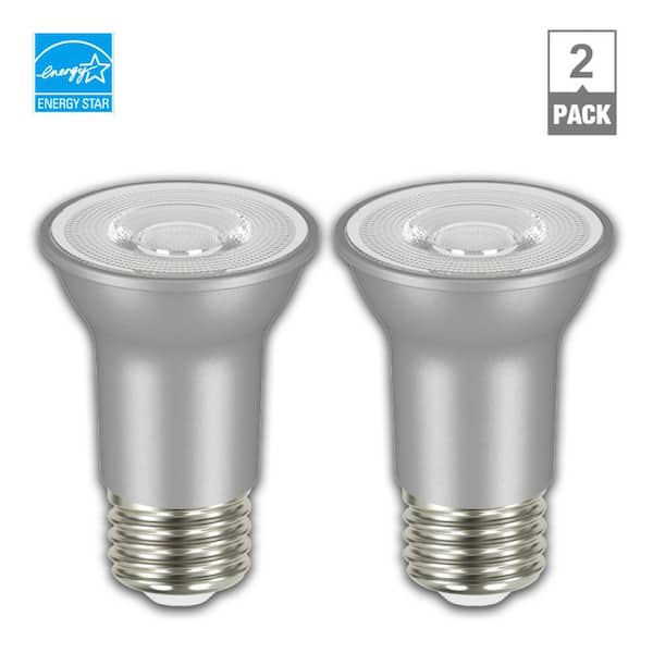 EcoSmart 60-Watt Equivalent PAR16 Dimmable Flood LED Light Bulb Bright White (2-Pack)