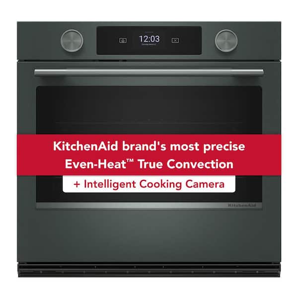 30 in. Smart Single Electric Wall Oven with Intelligent Cooking Camera in Juniper