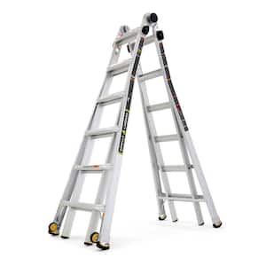 Portable Aluminum Multi-Purpose Telescopic Ladder Extension Heavy Duty 12-15FT 