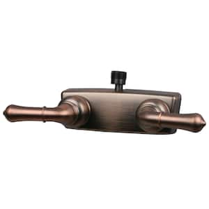 RV Shower Valve with D-Spud for Personal Shower - 4 in., Oil Rub Bronze