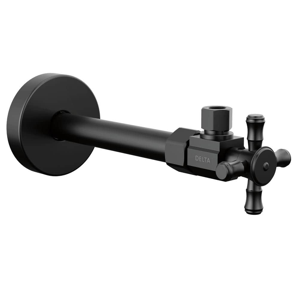 1/2 in. x 7.81 in. L Matte Black Brass Angled Supply Stop Valve price history on PriceWatchPro