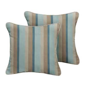 Sunbrella Gateway Mist Outdoor Corded Throw Pillows (2-Pack)