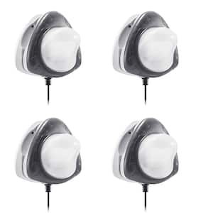 Above Ground Underwater LED Magnetic Swimming Pool Wall Light (4-Pack)
