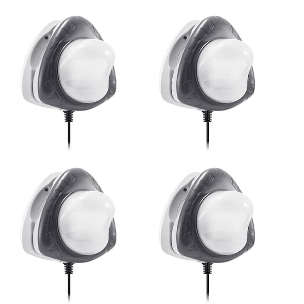 Intex Above Ground Underwater LED Magnetic Swimming Pool Wall Light (4-Pack)
