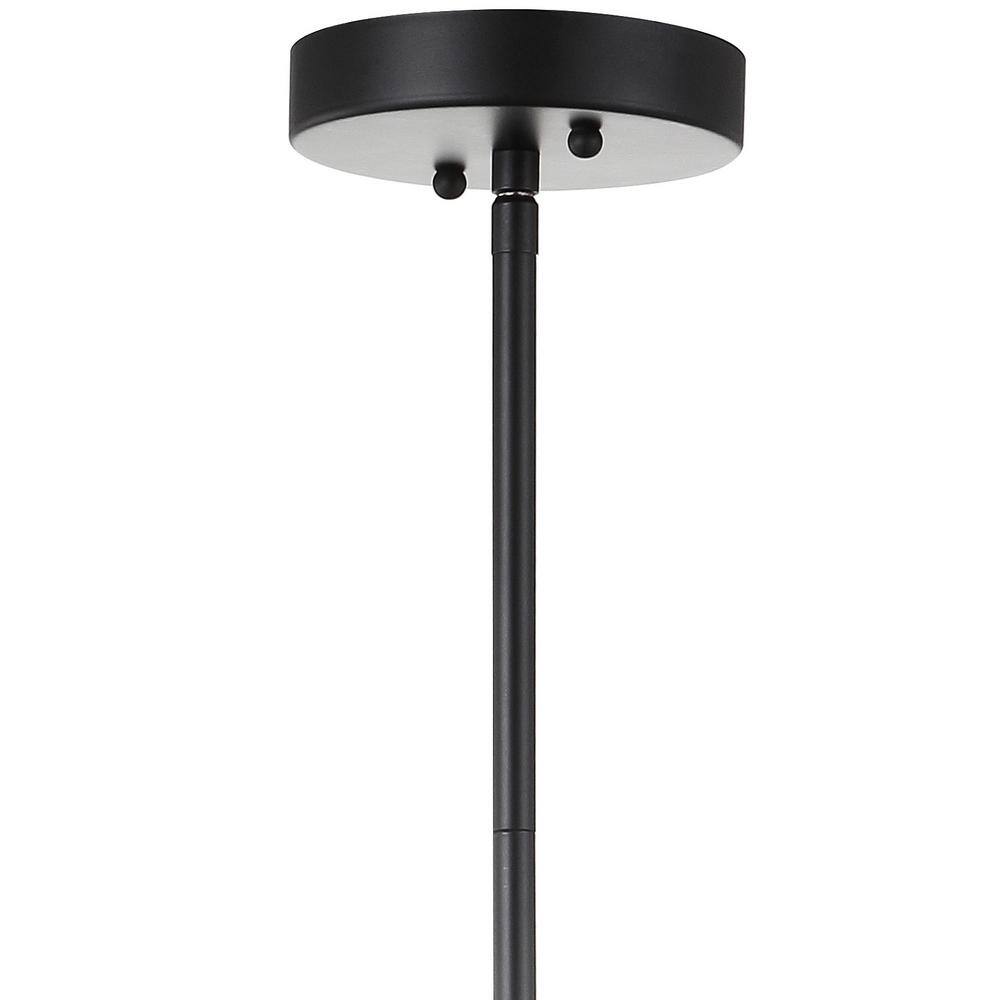 Gigi 17" Black Metal/Crystal LED Glam Drop Chandelier