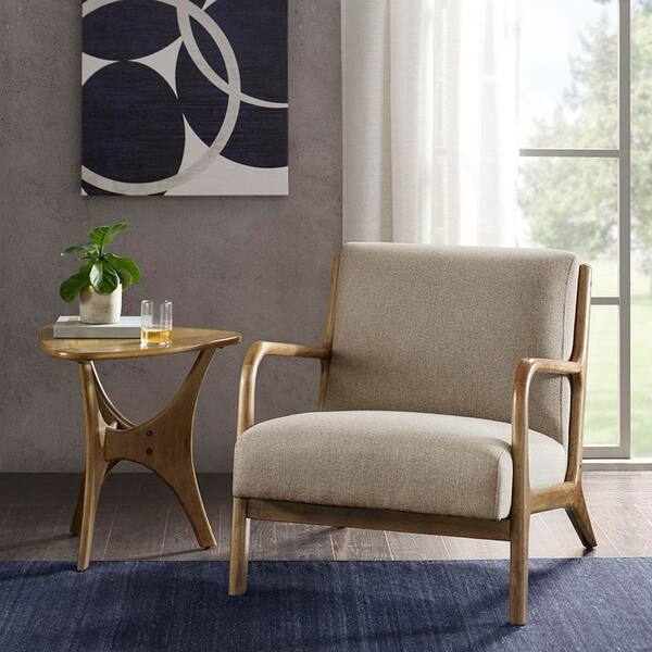 INK+IVY Novak Taupe Mid-Century Modern Accent Armchair IIF18-0049