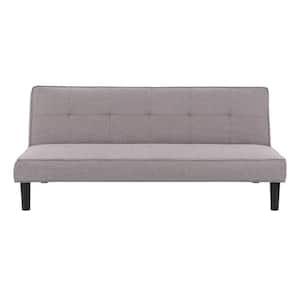 Yorkton Grey Khaki Fabric Convertible Sofa