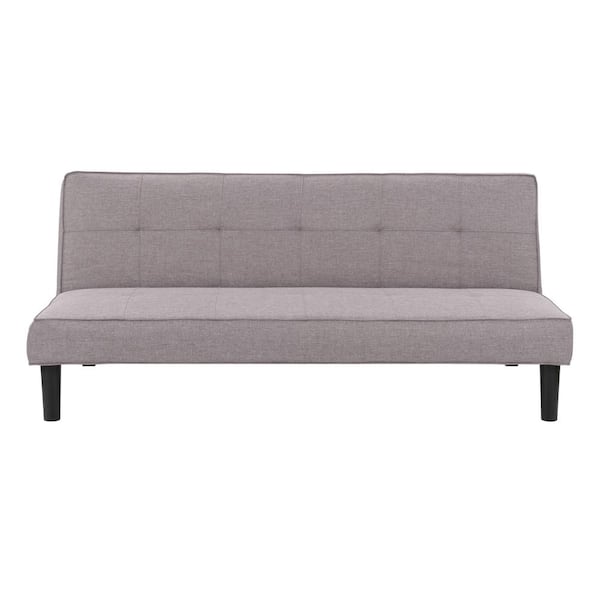 CorLiving Yorkton Grey Khaki Fabric Convertible Sofa