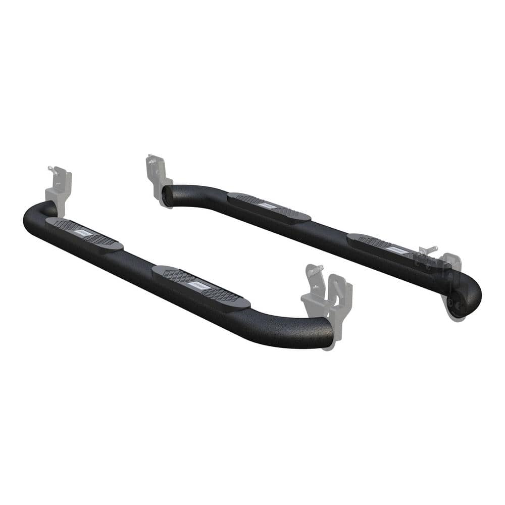Big Step 4-Inch Round Black Aluminum Nerf Bars, Select Dodge, Ram 1500, 2500, 3500 -  Aries, AL235041