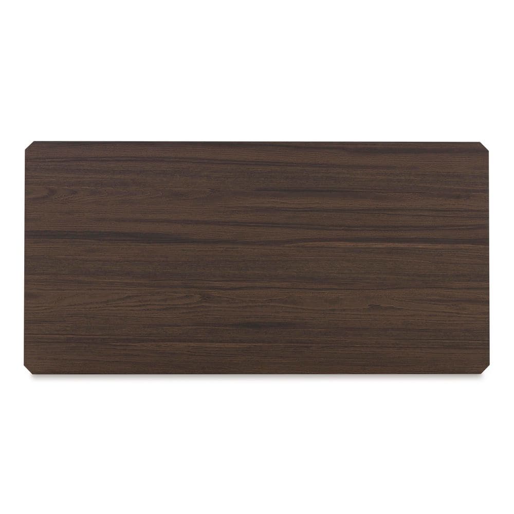 Dark Brown and Gold Rectangular Coffee and End Table Set