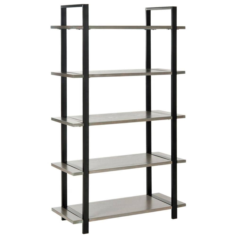 Scott 65" Gray Elm Wood 5-Tier Etagere