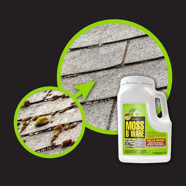 Corry's - 10 lbs. 10,000 sq. ft. Moss-B-Ware Moss Killer Granules for Roofs and Walks