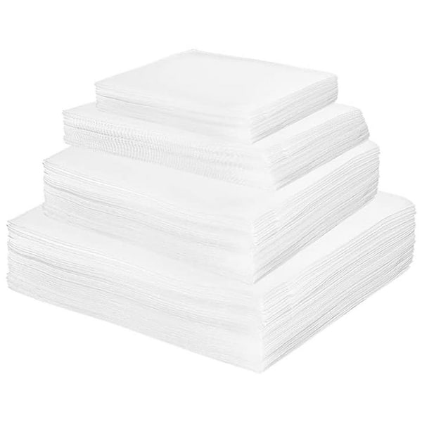 Unbranded 200 Pack Cushion Foam Pouches in 4 Sizes with Fragile Labels for Moving Supplies, Reliable Shockproof Material