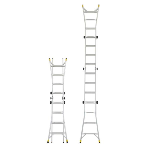 18 ft. Reach MPXA Aluminum Multi-Position Ladder with 300 lbs. Load Capacity Type IA Duty Rating