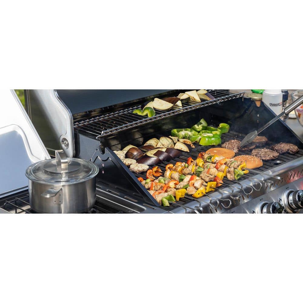 Royal Gourmet Stainless Steel 5-Burner Propane Gas Grill with Side Burner