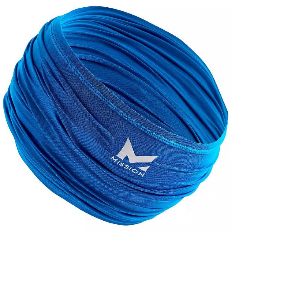 Mission Unisex 1 Size Fits Most Blue Full Cooling Neck Gaiter 5444