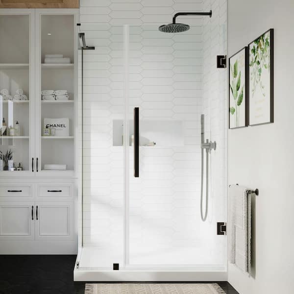 Classic Natural Buff Corner Shower Enclosure Kit