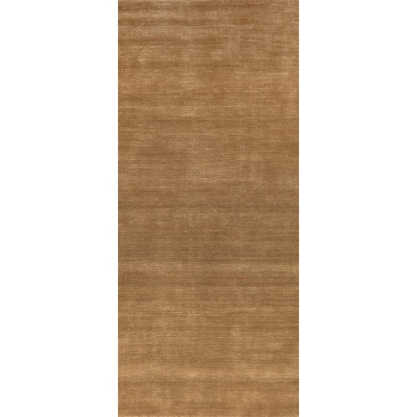Arvin Olano Arrel Speckled Wool-Blend Wheat 2 ft. 6 in. x 8 ft. Runner Rug