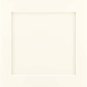 Leesburg 11 9/16-in. W x 3/4-in. D x 11 1/2-in. H in Painted Vanilla Cabinet Door Sample