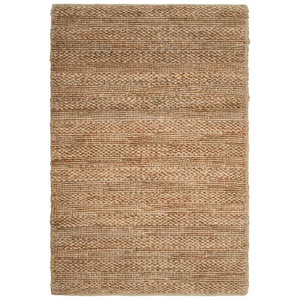 SAFAVIEH Natural Fiber Tan Doormat 2 ft. x 4 ft. Solid Color Area Rug