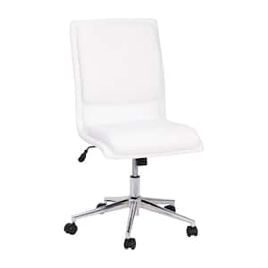 White Leather/Faux Leather Office/Desk Chair Table Top Only