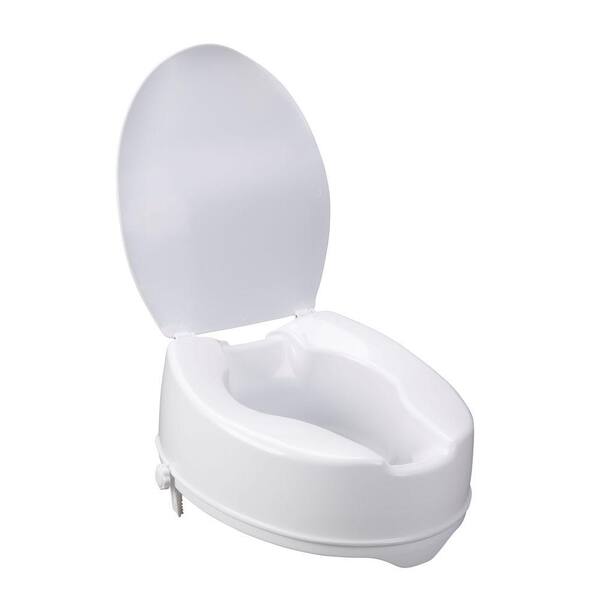 Drive Raised Toilet Seat with Lock and Lid