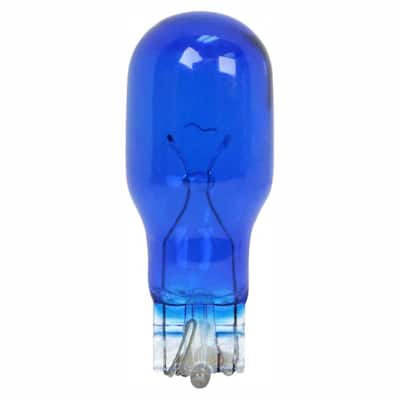4-Watt Blue-Colored T5 Wedge Dimmable Incandescent 12-Volt Landscape Garden Light Bulb (48-Pack)