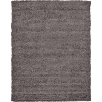 Graphite Gray 9 ft. x 12 ft. Shag Area Rug