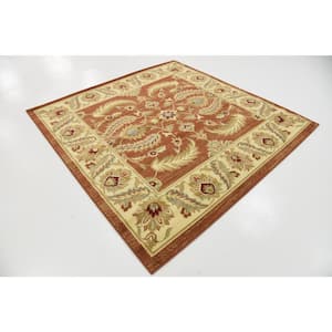 Voyage Hickory Brick Red 6' 0 x 6' 0 Square Rug