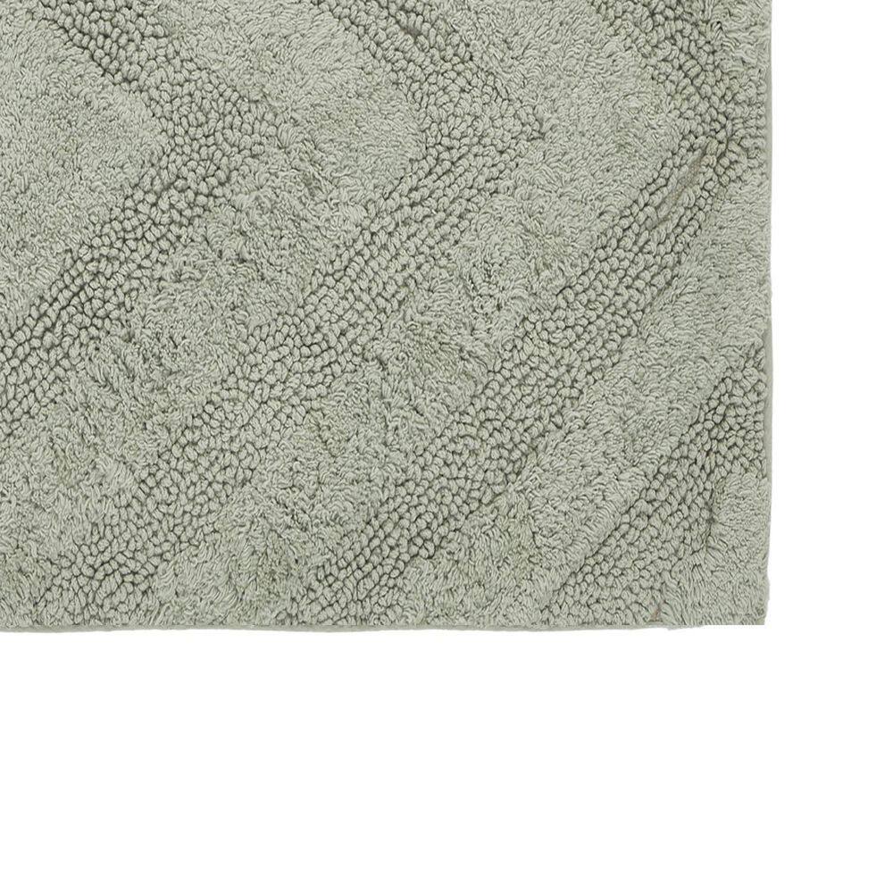 Hugo Dark Sage 21" x 34" Cotton Tufted Bath Rug