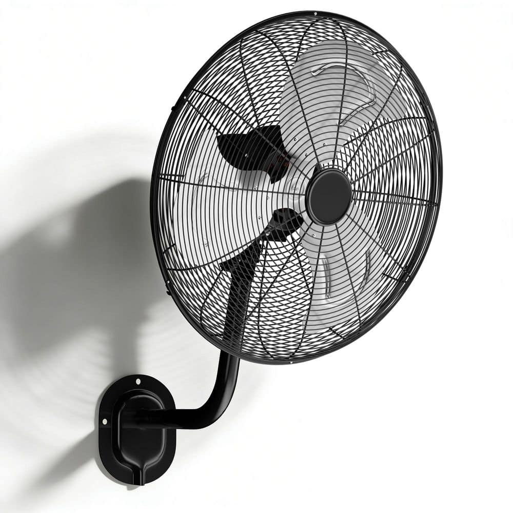 20 in. 3472 CFM 3-Speed Heavy-Duty Oscillating Wall Mount Industrial Fan with Silver Aluminum Blades, ETL Listed price history on PriceWatchPro