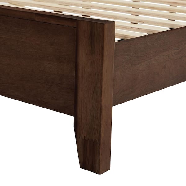 Dark wood single bed discount