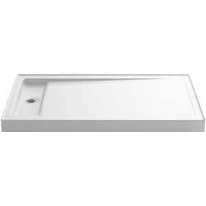 Bellwether 60 in. x 34 in. Single Threshold Shower Base in White