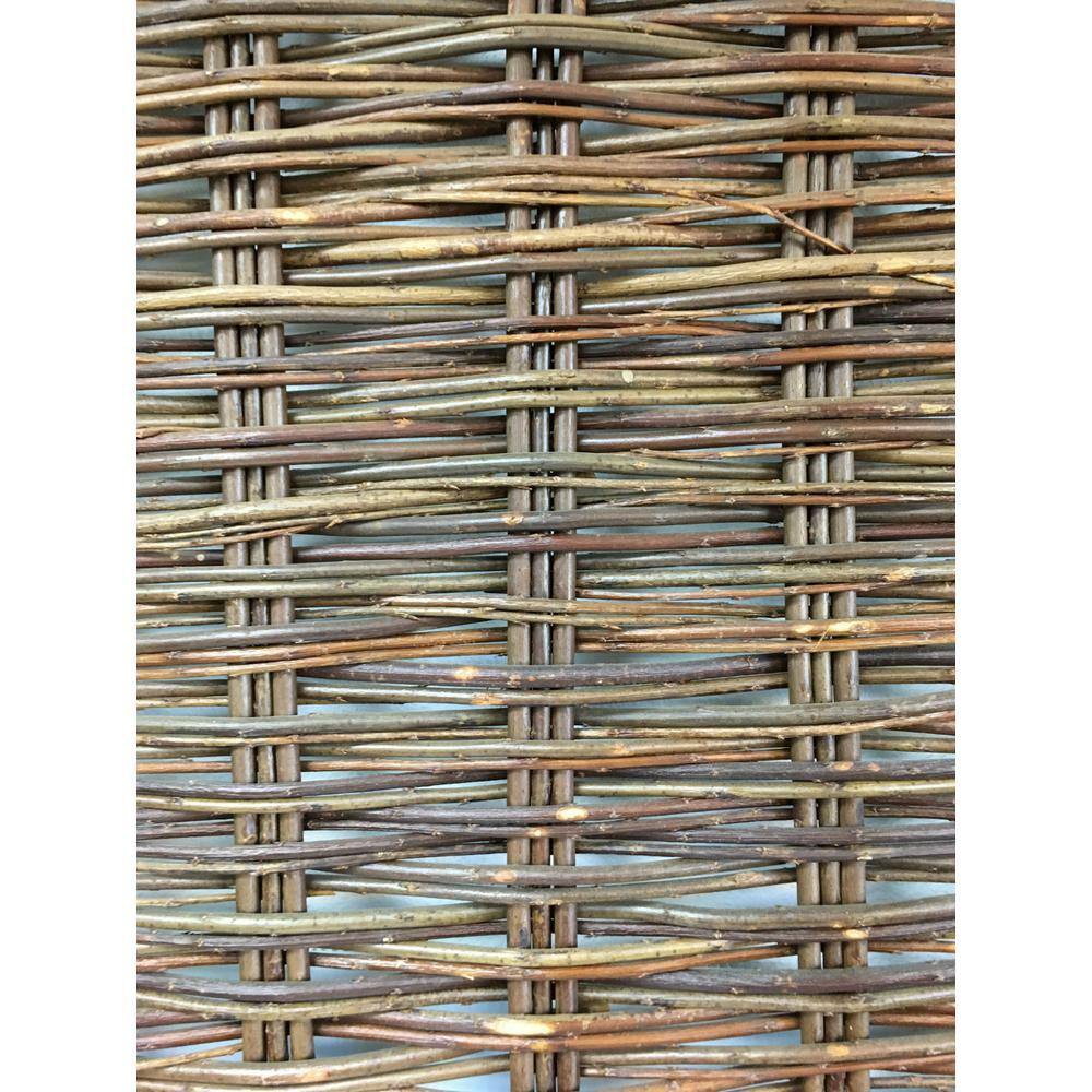 Natural Willow Woven Garden Fence Panel, 2 ft. x 6 ft.