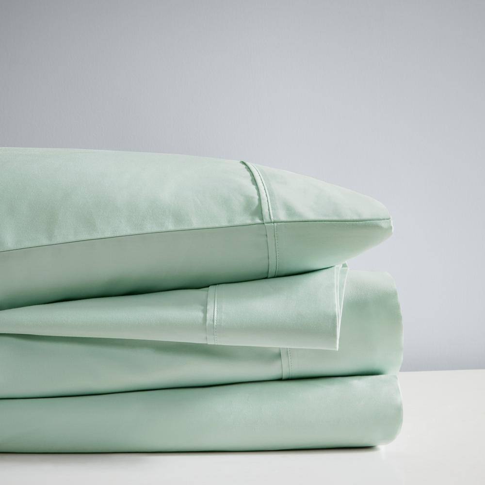 King Seafoam Cotton Blend Cooling Sheet Set