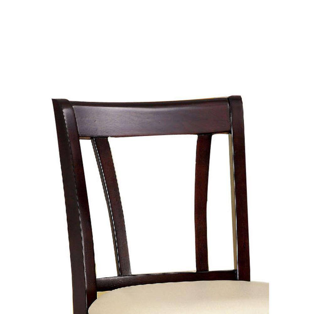 Ivory Upholstered Parsons Counter Height Side Chair