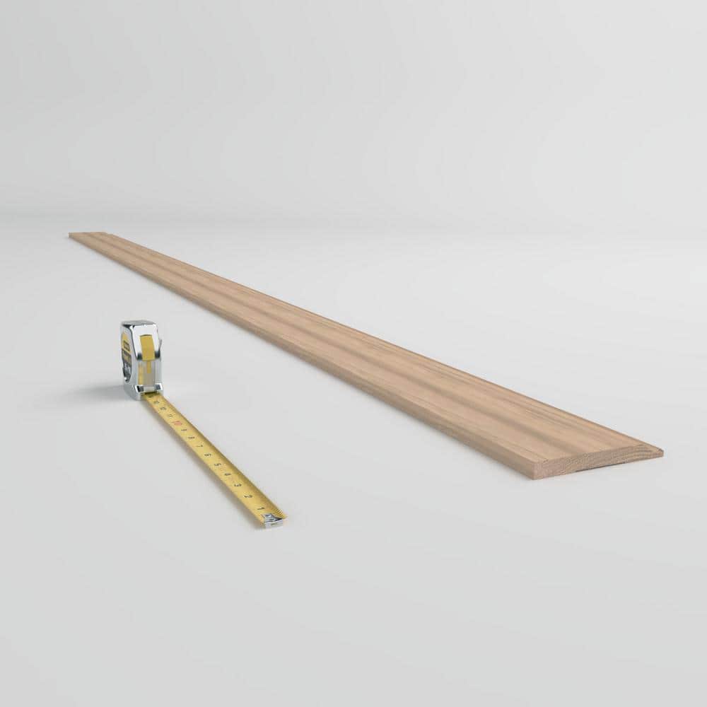 White Oak Solid Hardwood Baseboard Moulding, 96" Length