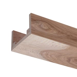 5.5 in. W x 3 in. H x 92 in. L Natural Hickory Box Faux Beam