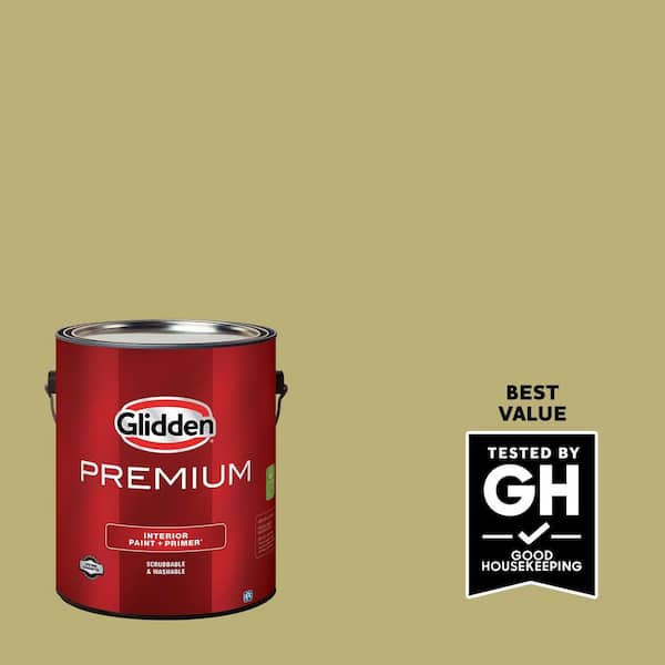 Glidden Premium 1 gal. PPG1116-5 Gracious Glow Flat Interior Latex Paint