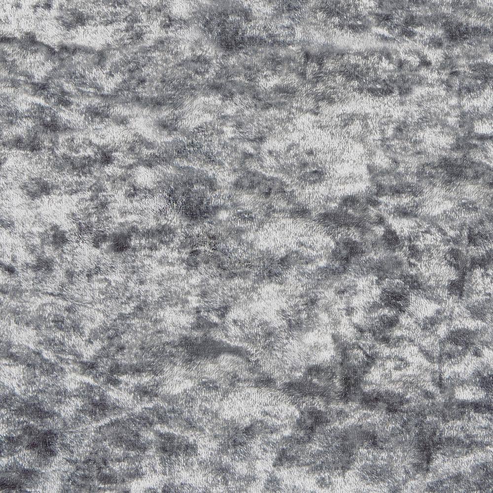 Harper Grey Crushed Velvet Light Filtering Drape Panel