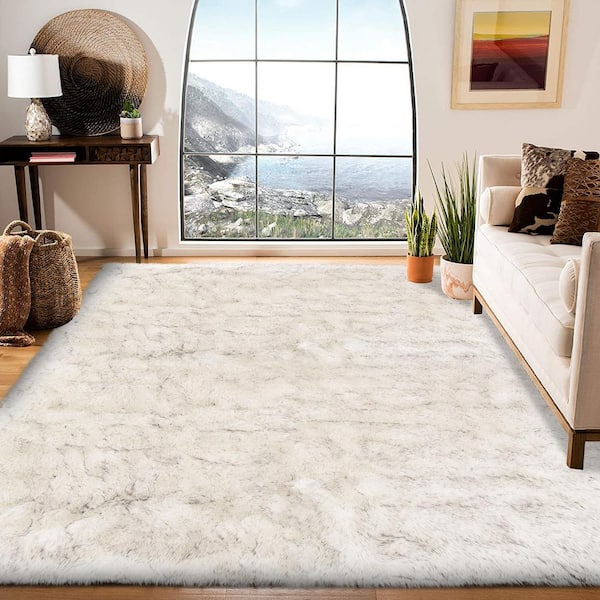 Online Pretty bewitching GRAY/WHITE/CREAM small Sheepskin Rug mixed colours carpet decor premium skin natural color#109