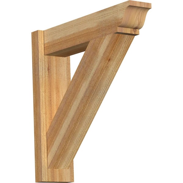Ekena Millwork 6 in. x 24 in. x 24 in. Western Red Cedar Traditional Rough Sawn Outlooker