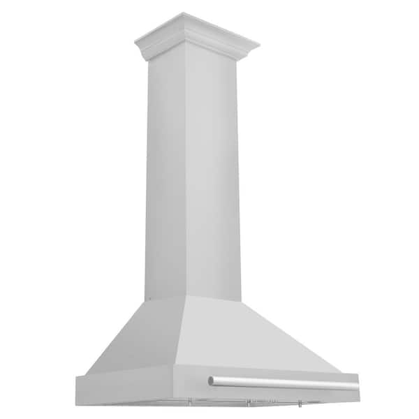 30 in. 400 CFM Ducted Vent Wall Mount Range Hood with Stainless Steel Handle in Stainless Steel